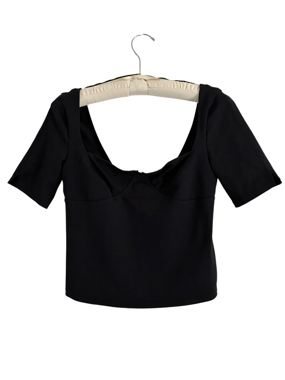 Free People Just Looking Bustier Crop Top Black Size M